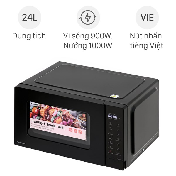 Lò vi sóng có nướng Panasonic NN-GT35NBYUE 24 lít