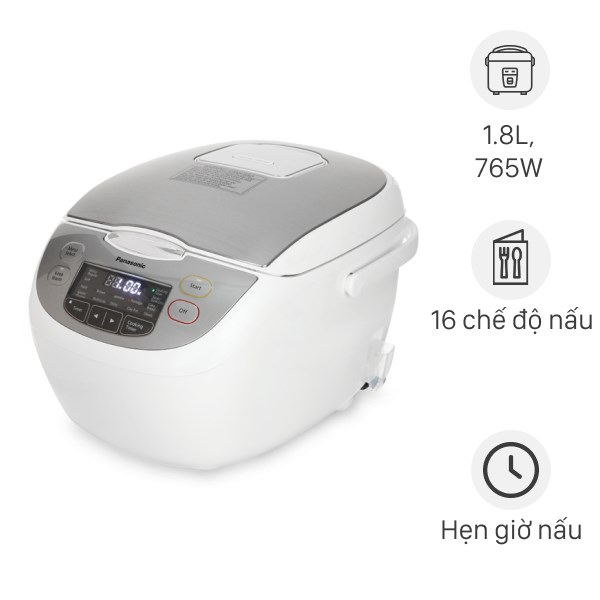 Nồi cơm điện tử Panasonic 1.8 lít SR-CX188SRAM